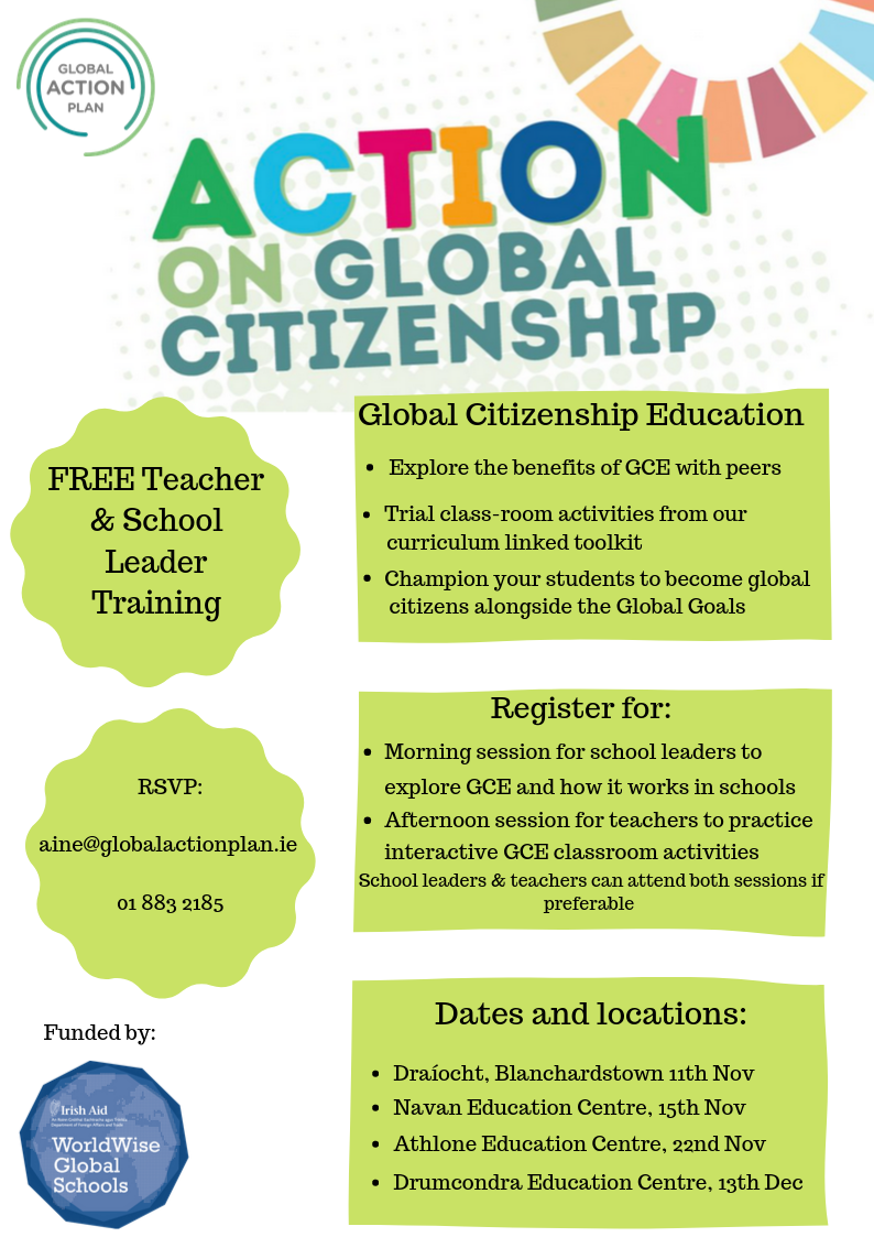 FREE School Leader & Teacher Training for Global Citizenship Education